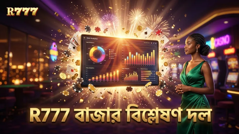 R777 এর ডাটা অ্যানালিস্টরা বাজার প্রবণতা পর্যবেক্ষণ করেন।