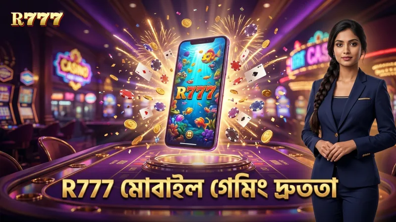R777 এর মোবাইল গেমিংয়ে দ্রুততা এবং সুবিধা