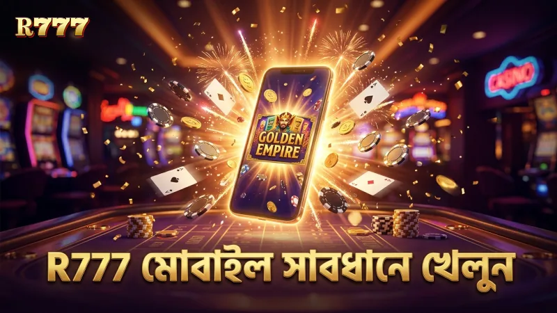 R777 মোবাইল থেকে গোল্ডেন এম্পায়ার গেম খেলুন সাবধানে