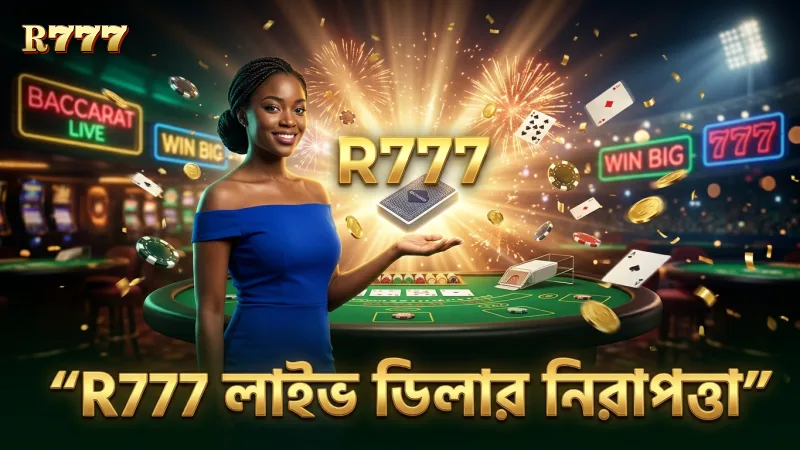 R777-এ লাইভ ডিলার কার্ড শাফেলিং দৃশ্যমান থাকে