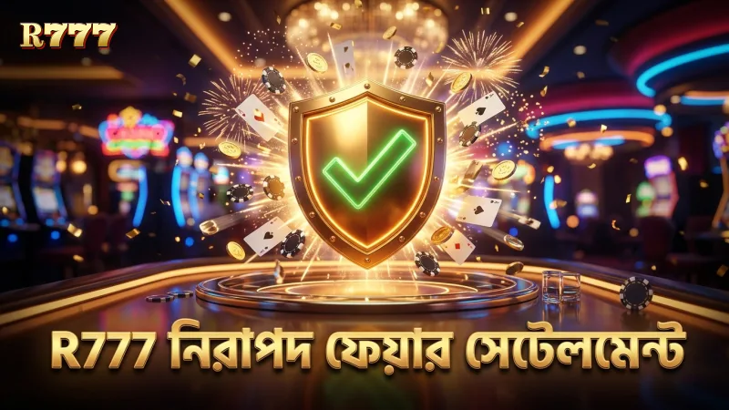নিরাপদ বেটিংয়ে R777-র ফেয়ার সেটেলমেন্ট গুরুত্বপূর্ণ।