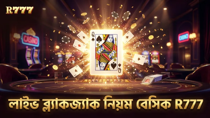 লাইভ ব্ল্যাকজ্যাকের মৌলিক নিয়ম এবং খেলার গঠন ব্যাখ্যা।